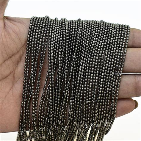Buy Gunmetal Color Ball Chain online for making jewelry ...