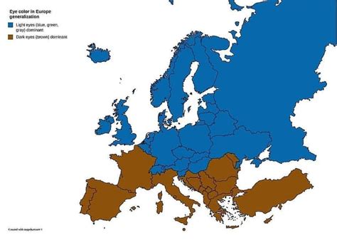 Image result for Eye Color Map