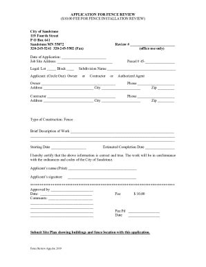 Image result for Fence Permit Example