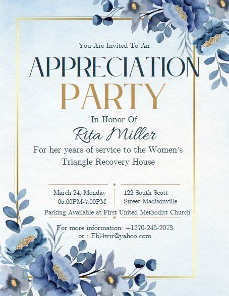 Rita Miller Appreciation Party for her service to the Womens Triangle ...