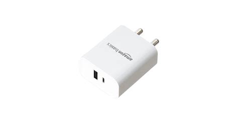 Amazon Basics 24 Watts Phone Charger for Type C Adapter with Charging ...