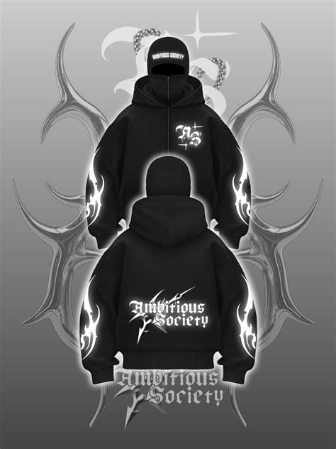 BALACLAVA HOODIE | Streetwear black hoodie design, Hoodie balaclava ...