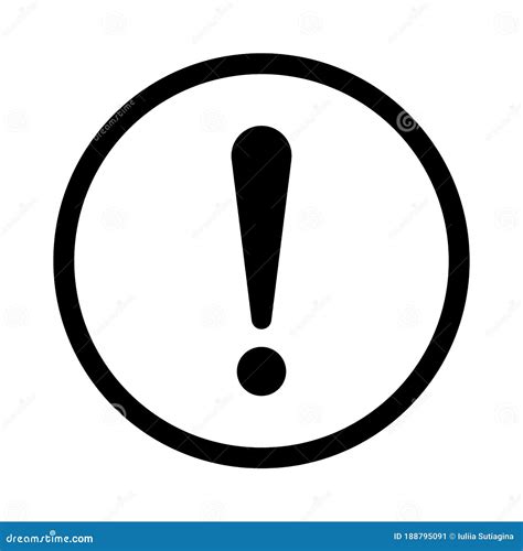Exclamation Mark, Sign in Circle. Exclamation Point, Warning and ...