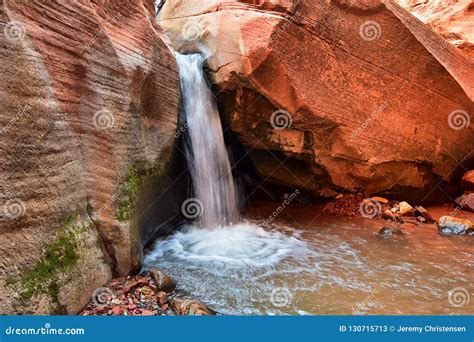 Kanarraville Falls, Views from Along the Hiking Trail of Falls, Stream ...