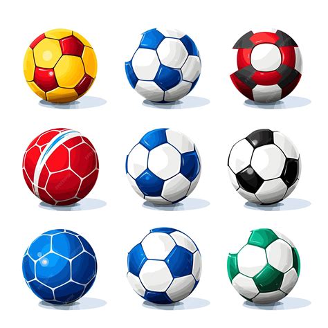 Premium Vector | Soccer ball icons set football icons set
