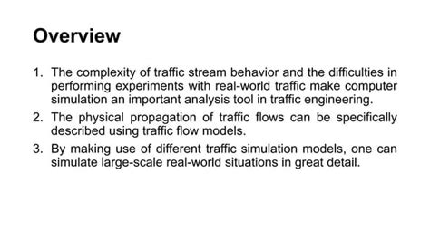 Traffic Simulation Model 的图像结果