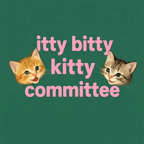 Adorable Itty Bitty Kitty Committee Kittens T-Shirt - Playground