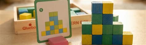 Buy Qluebox Wooden Cube Pattern Box – 30 Pattern Challenge Cards ...