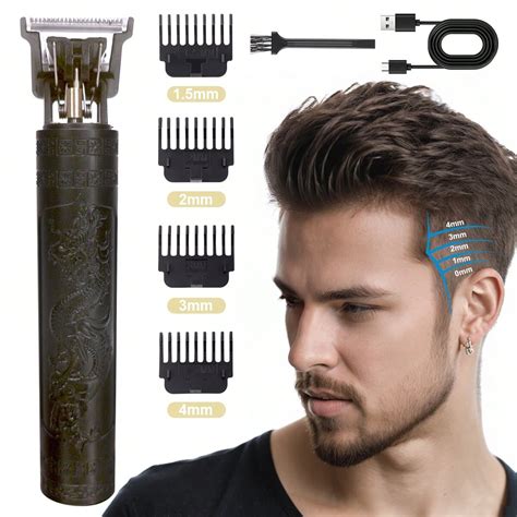 USB Rechargeable Multi-Function Men's Hair Clipper & Shaver Kit ...