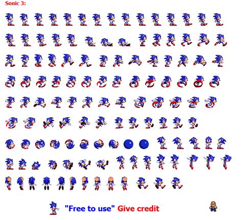 Ultimate Sonic Sprite Sheet Part 2 by supermariofan40 on DeviantArt
