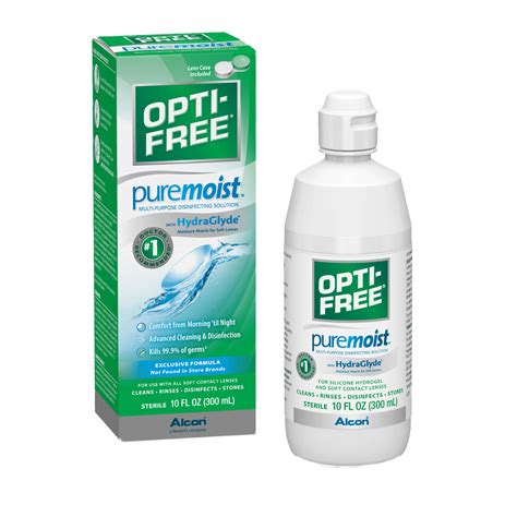 OPTI-FREE Puremoist Multi-purpose Contact Lens Solution, 10 fl oz ...