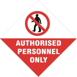 signEver Authorized Personnel Only Sign Board For Factory Lodges Banks ...