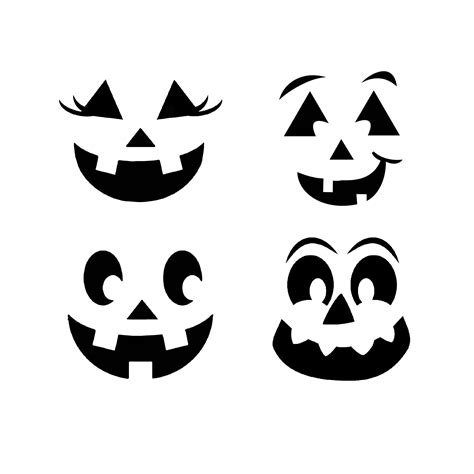 Jack-o-Lantern/Pumpkin Faces Club Box Stencil - The Flour Box