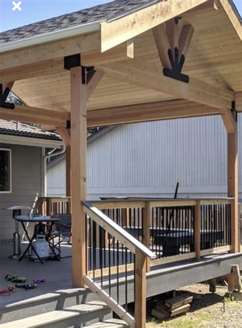 Custom Deck and Overhang Roof