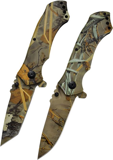 Amazon.com: JUNZHIZHE Camouflage Folding Knife,Square Blade Folding ...