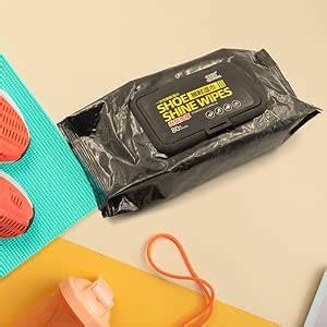 Shoe Shine Wipes, Black Pre-moistened Cleaning Wipes, 80 Wipes, Pack of ...