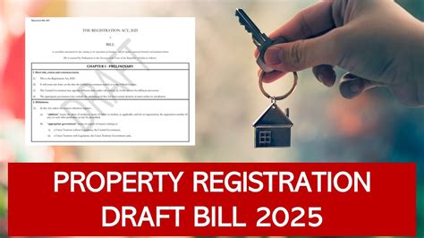 Property Registration Draft Bill 2025: High time to Fix your Paperwork ...