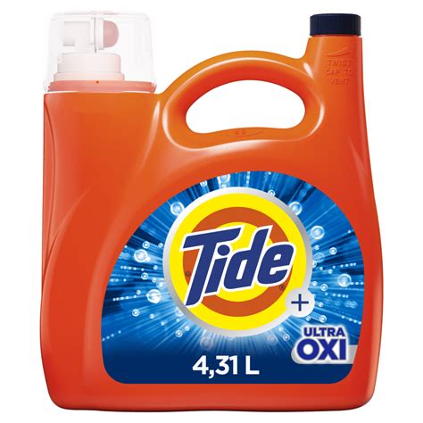 Tide Ultra Oxi Liquid Laundry Detergent, Odor Eliminators, 146 fl oz ...