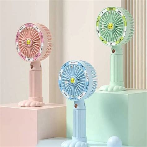 Handheld Fan Fun Turntable 3 speed Power Silent | USB charging with mi ...