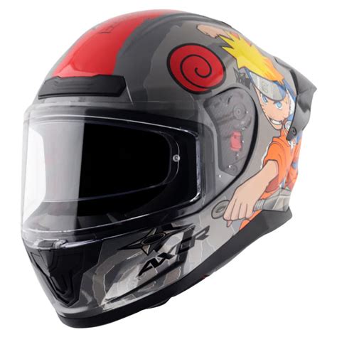 AXOR SABER NARUTO HELMET (Gloss Black Orange)