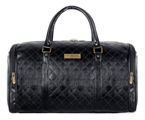 The Clownfish Gem 39 litres Rhombus Design Unisex Travel Duffle Bag (B