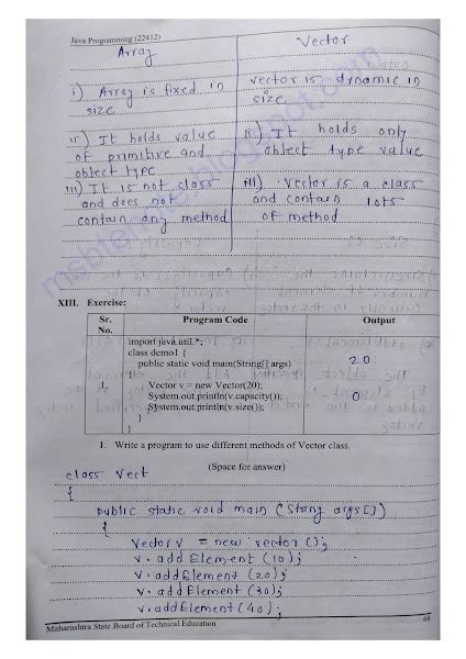 22412 Java Programming jpr Manual answer | jpr solved lab manual