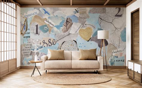 Paper Collage Design Aesthetic Wallpaper – Myindianthings