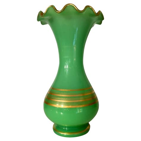 19th Century French Opaline Uranium Glass Vase For Sale at 1stDibs ...