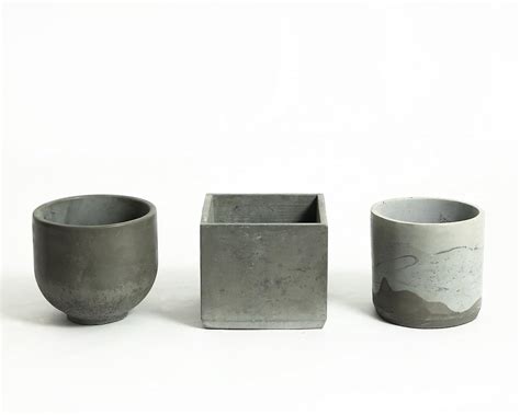 Earth Factor Art Concrete Round Planter Handmade Concrete Planter ...