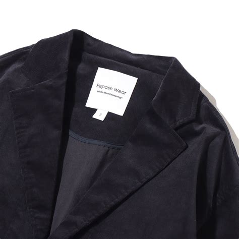 WHITE MOUNTAINEERING STRETCHED CORDUROY LAPEL JACKET NAVY 21FA-I（ストレッチド ...