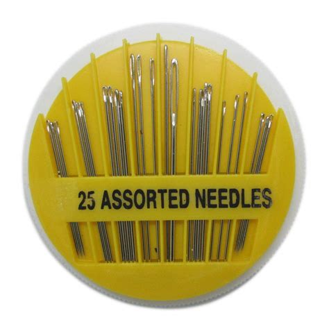 Pmw - 25 Assorted Needles - Mixed Sizes - Hand Sewing Needles : Amazon ...