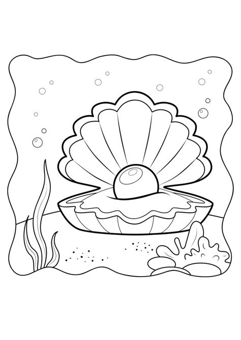 Image result for Shell Heart Coloring Printable