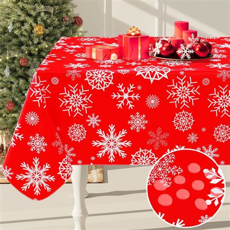 Amazon.com: DwEllAid Green Christmas Tablecloths 52 x 70 mas Tablecloth ...