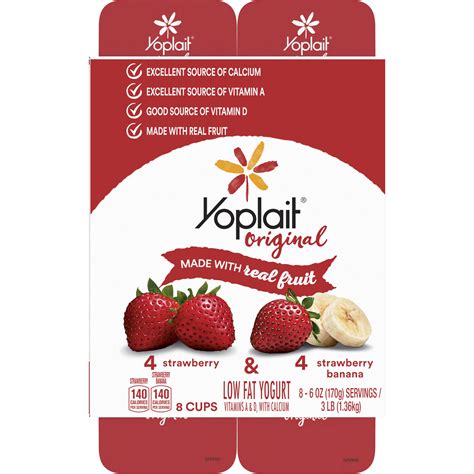 Yoplait Strawberry Banana Yogurt