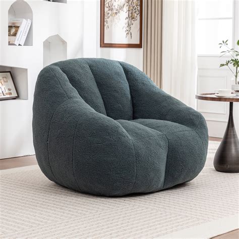 Bean Bag Chair with Filler, Bean Bag Sofa with Tufted Soft Stuffed ...