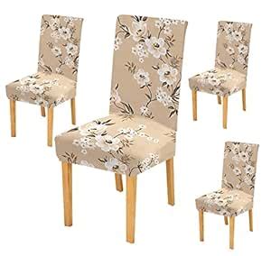 House of Quirk Elastic Chair Cover Stretch Removable Washable Short ...