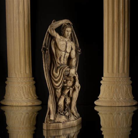 Wooden Lucifer of Liege Lucifer Statue Wood Sculpture Belgium - Etsy