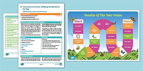 👉 Year 1 Maths Same-Day Intervention: Order Months of the Year