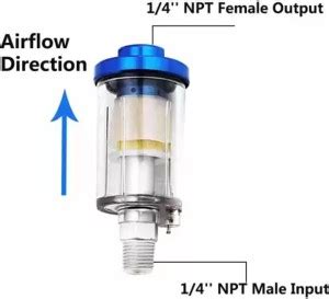 Mass Pro Air Filter Water Separator for Compressor Spray Paint Gun Tool ...