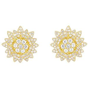 Buy GIVA 925 Silver Golden Petals Studs| Rakhi Rakshabandhan Gift for ...