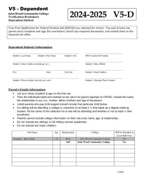 Fillable Online parent must complete and sign this worksheet, attach ...