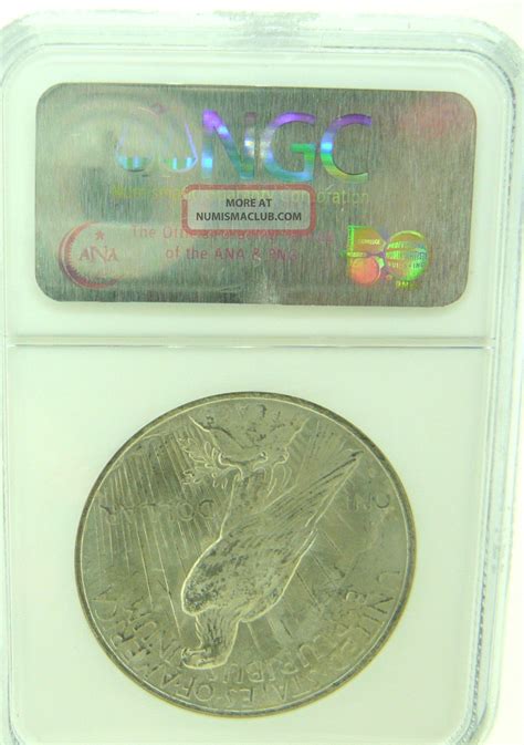 1922 $1 Ngc Ms63 Peace Silver Dollar (814)