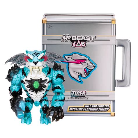 MrBeast Lab Apex Beast Tiger Collector Figure, Standing At 6.25Inches/15.8cm Tall, With Extreme ...