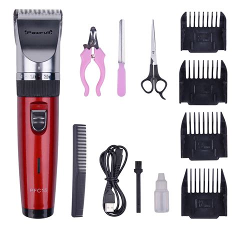 PAWFULL Pet Hair Clippers Professional Version Low Noise Arc Blade 5 ...