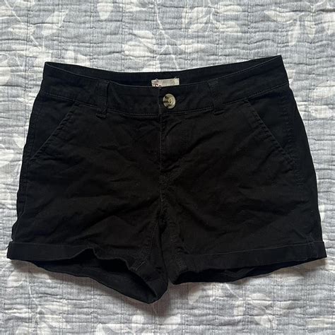 simple black short shorts cute and in good... - Depop