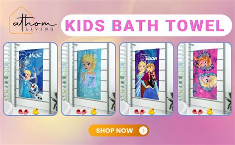 Athom Living 350 GSM Disney Cotton Car Bath Towel (60x120 cm) : Amazon ...