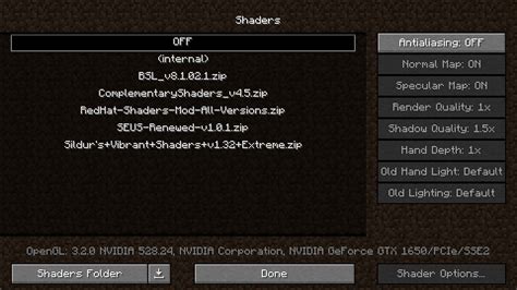 Image result for Shaders OptiFine 1233