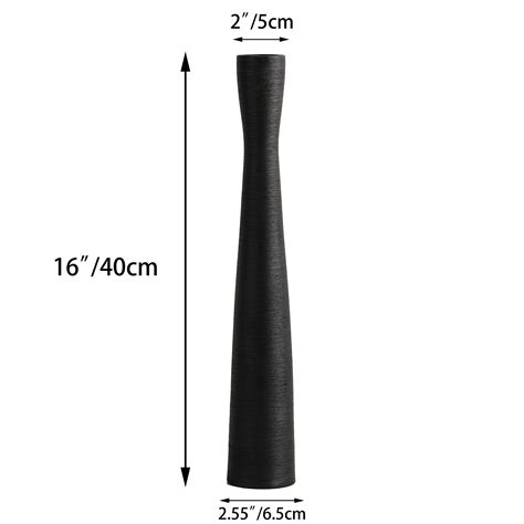 AETVRNI 16'' Tall Black Vase,Floor Vases Decorative Tall Skinny Vase ...