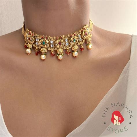 Buy South-indian Temple Jewellery Set Online – The Nakhra Store