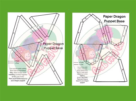 Image result for Paper Dragon Puppet Base Tutorial